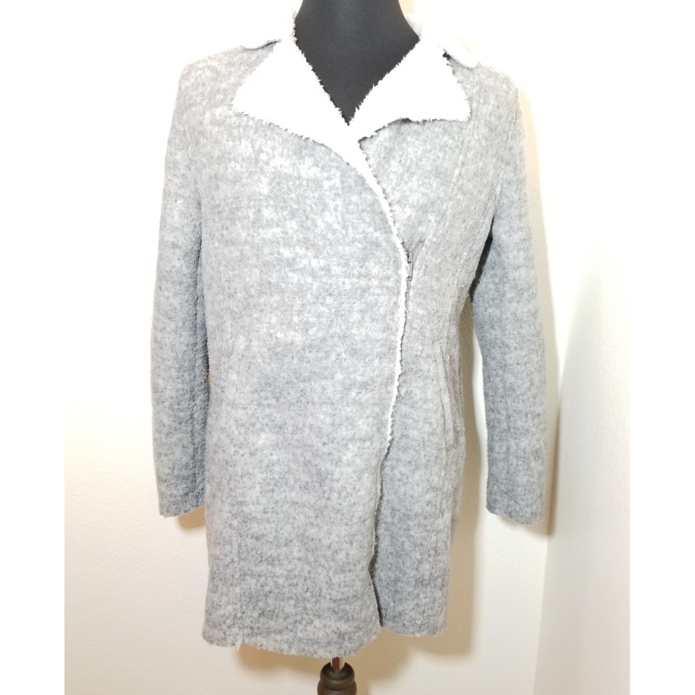 Old Navy Womens Medium Wool Blend Sherpa Jacket Retro Boho Hippie Indie Festival